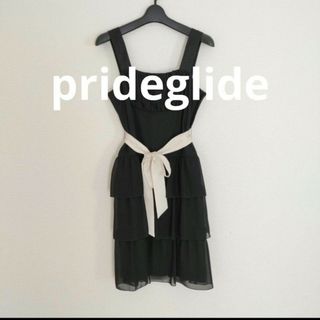 プライドグライド(prideglide)のプライドグライド　黒ドレス(ひざ丈ワンピース)