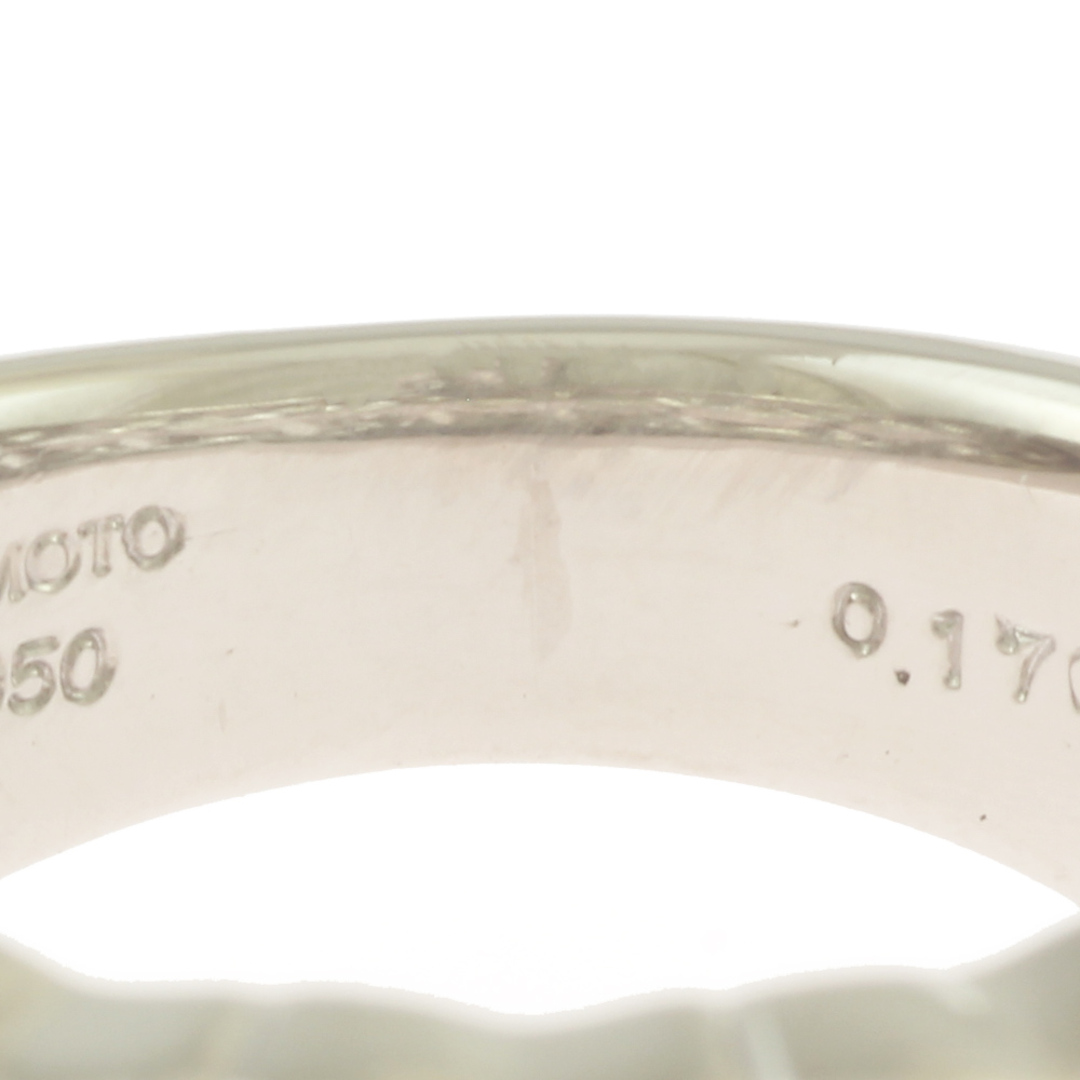 ミキモト リング 指輪 10号 Pt950プラチナ ダイヤモンド レディース MIKIMOTO  ミキモト