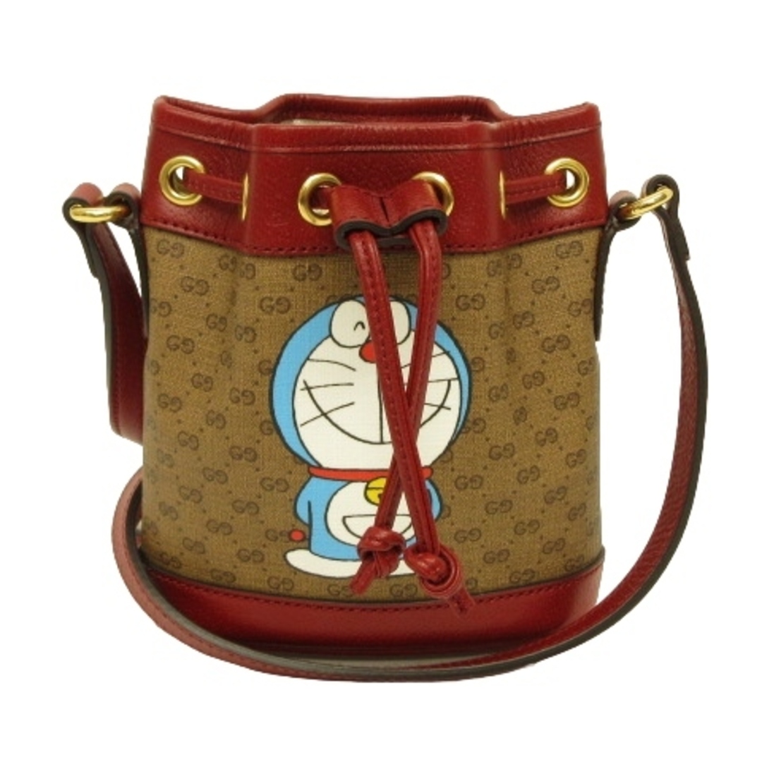 Gucci - グッチ 美品 ドラえもん コラボ GGスプリーム ミニバケット