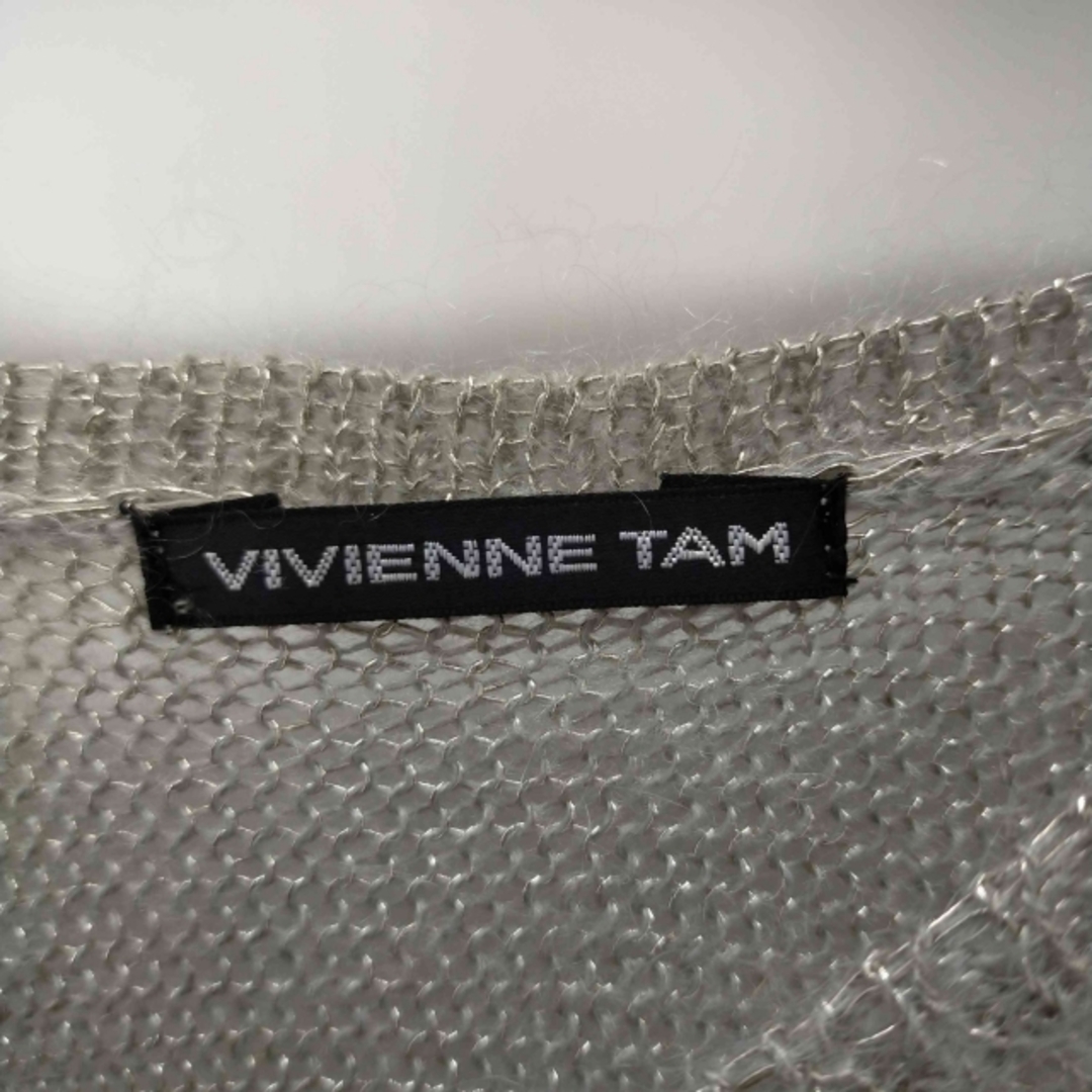 VIVIENNE TAM(ヴィヴィアンタム)のVIVIENNE TAM(ヴィヴィアンタム) レーヨン モヘヤ混 Vネックニット レディースのトップス(ニット/セーター)の商品写真