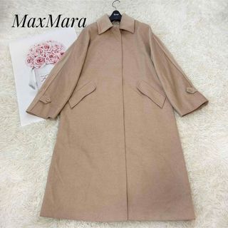 現行タグ✨️MaxMara ワンピース キャメル100% チュニック 裏地総ロゴ