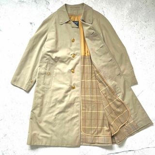 バーバリー(BURBERRY)の【90s バーバリー】メンズM～L ライナー付き ステンカラーコート ベージュ(ステンカラーコート)