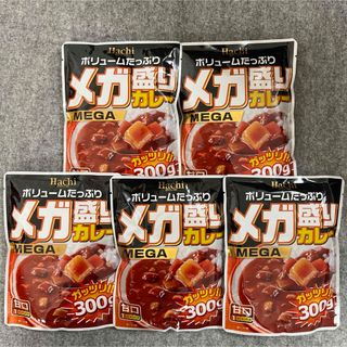 ハチショクヒン(ハチ食品)のハチ食品 メガ盛りカレー 甘口 300g×5袋セット(レトルト食品)