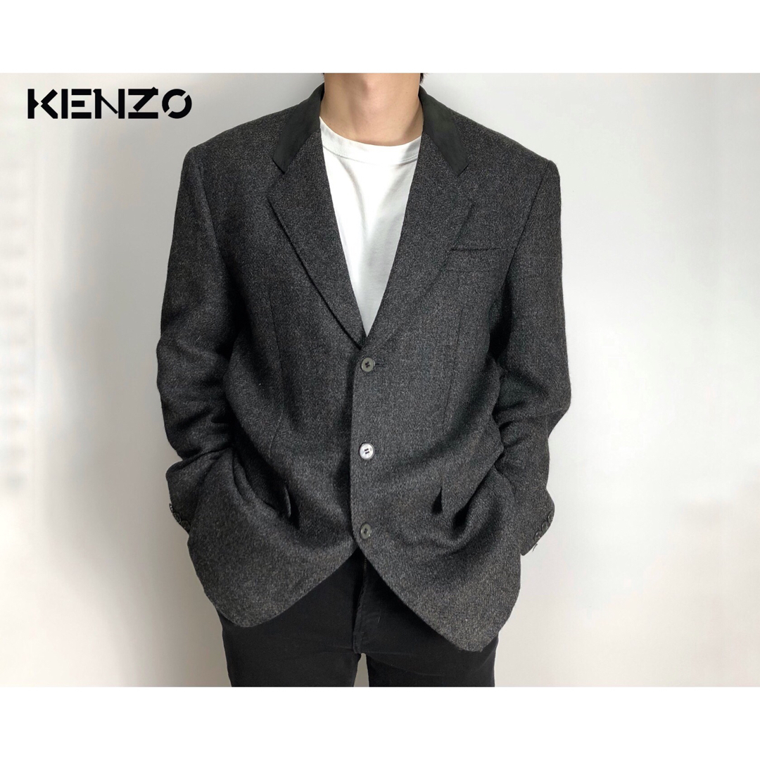 割引モール KENZO ケンゾー テーラードジャケット 秋冬 ウール メンズ