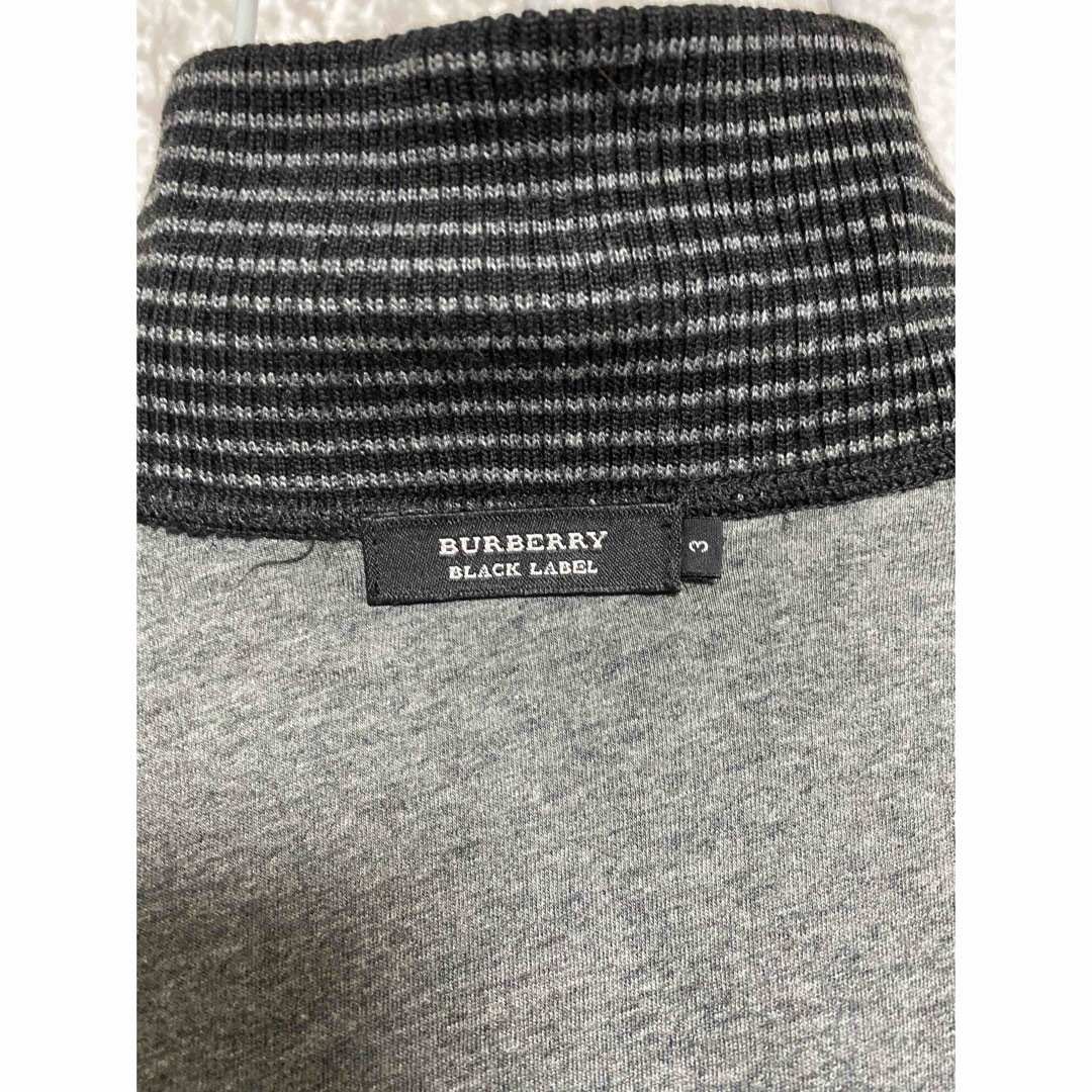 BURBERRY BLACK LABEL(バーバリーブラックレーベル)の★Burberry Black label バーバリー　L ジップセーター メンズのトップス(ニット/セーター)の商品写真