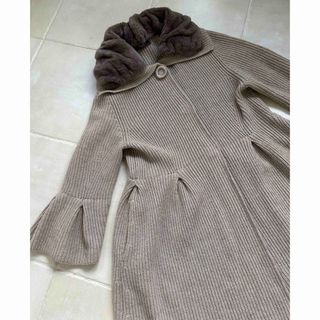 【美品】フォクシー　カシミヤ　ニットコート　カーディガン　グレー