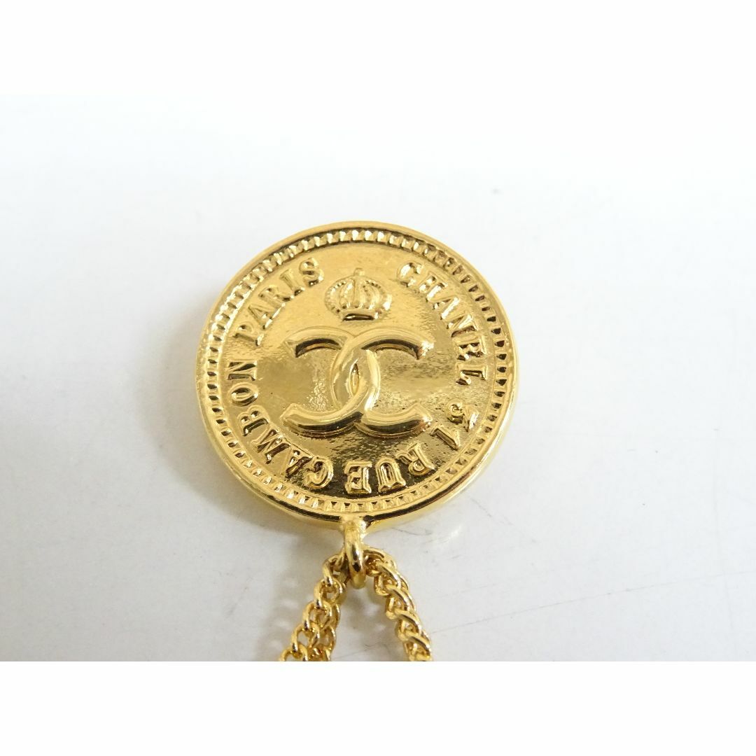 M博ニ006 / CHANEL ココマーク マトラッセ ブローチ ゴールドカラー M博ニ006 / CHANEL ココマーク マトラッセ ブローチ ゴールドカラー