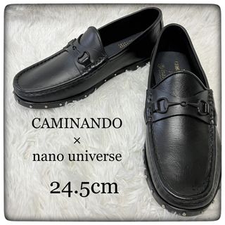 カミナンド(CAMINANDO)のcaminando × nano universe ローファー size24.5(ローファー/革靴)