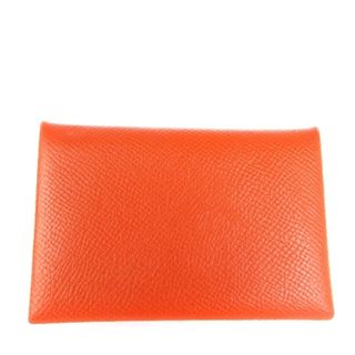 レア　新品未使用 エルメス カードケース カルヴィ Bleu Orange