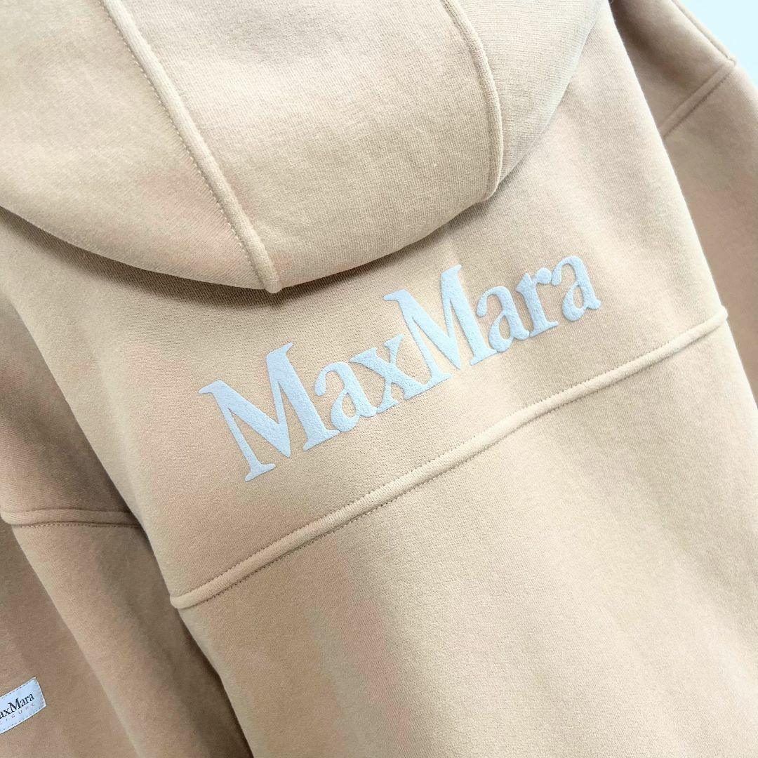 Max Mara(マックスマーラ)の★MAXMARA★美品★ビッグロゴ★裏起毛★パーカー★ワンピース レディースのワンピース(ロングワンピース/マキシワンピース)の商品写真