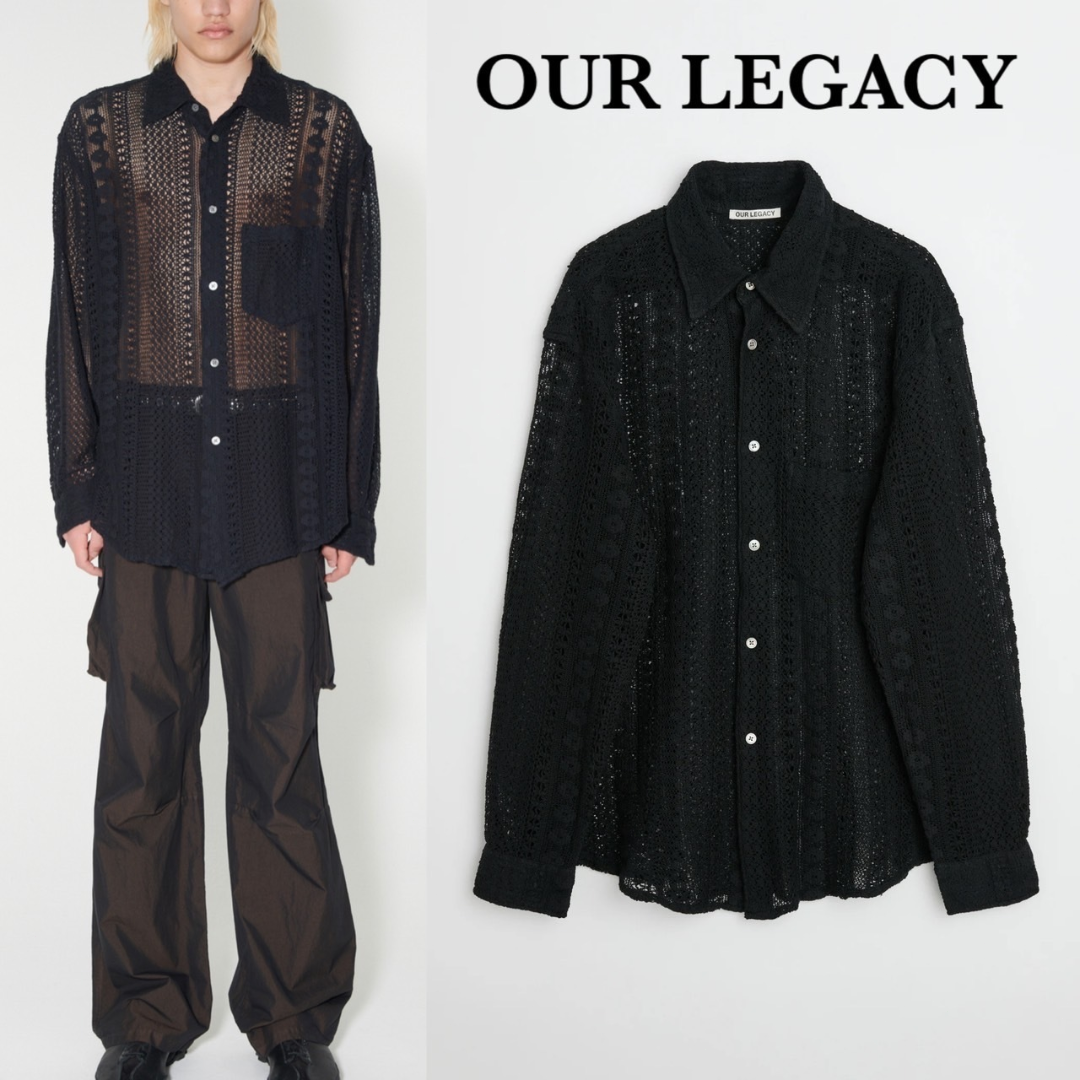 新品本物 OUR LEGACY 48 SHIRTレースシャツ COCO シャツ