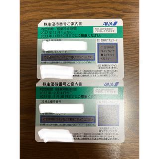 エーエヌエー(ゼンニッポンクウユ)(ANA(全日本空輸))のANA株主優待ご案内書２枚　搭乗券(航空券)