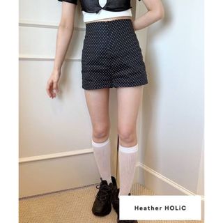 ヘザー(heather)のHeather HOLiCドットショートパンツ 907261(ショートパンツ)