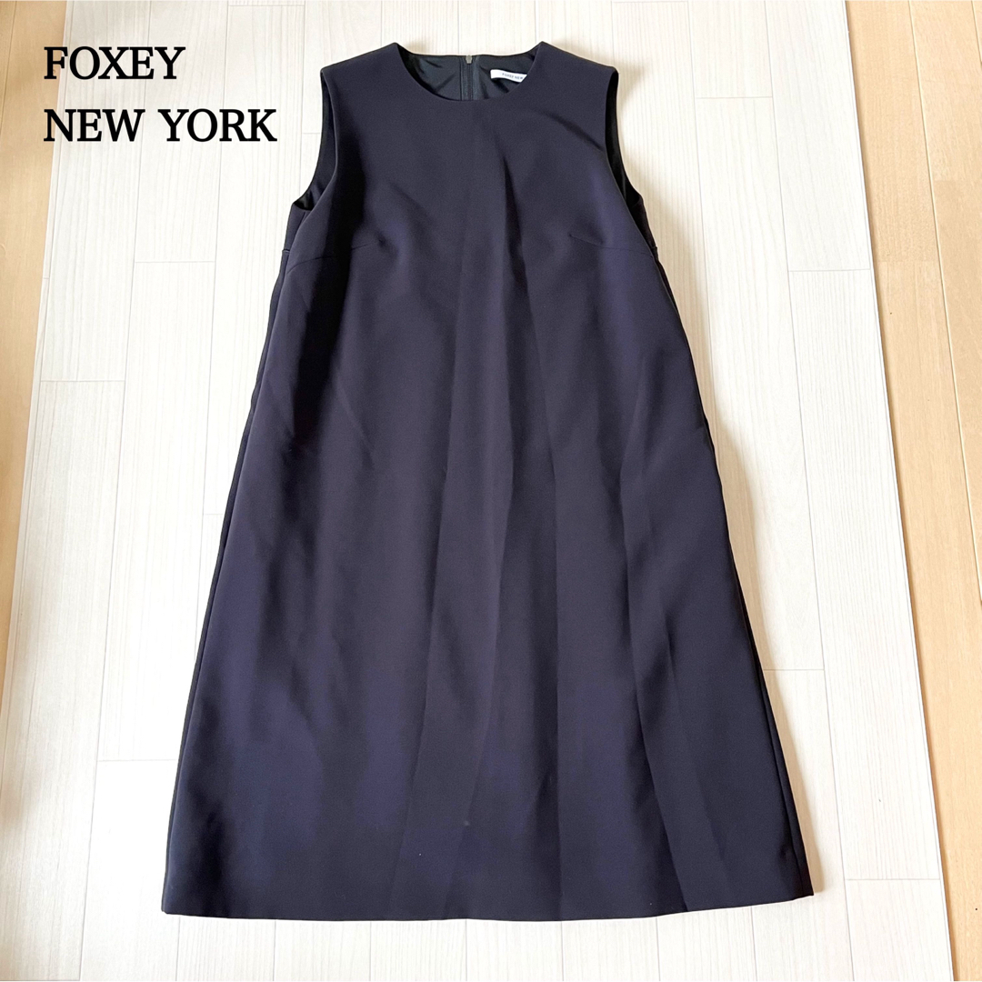 FOXEY NEWYORK バックプリーツワンピース　フォクシー　37730