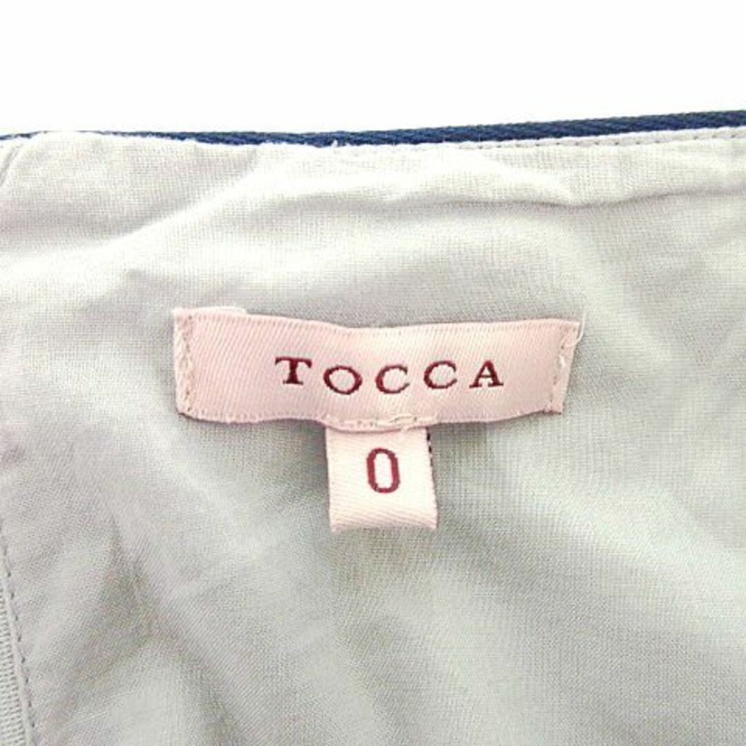 TOCCA(トッカ)のトッカ 美品 ワンピース ひざ丈 ノースリーブ 花柄 0 パープル ■GY09 レディースのワンピース(ひざ丈ワンピース)の商品写真