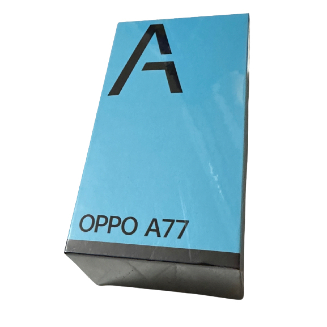 OPPO A77 ブルー SIMフリー　新品未使用