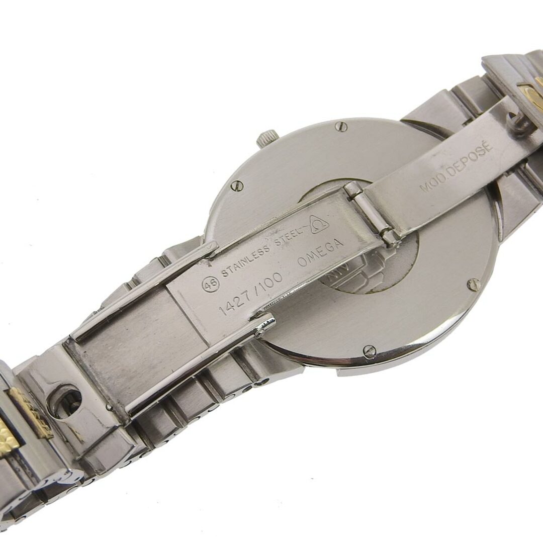 OMEGA(オメガ)の【OMEGA】オメガ デビル/デヴィル ステンレススチール シルバー/ゴールド クオーツ ボーイズ シルバー文字盤 腕時計 レディースのファッション小物(腕時計)の商品写真