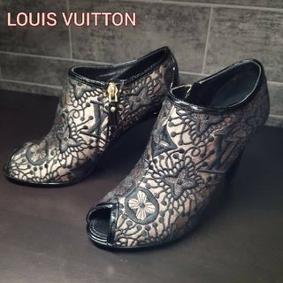 ルイヴィトン(LOUIS VUITTON)のヴィトン アンクルレース モノグラム ブーツ パンプス 未使用品 【鑑定済】(ブーツ)