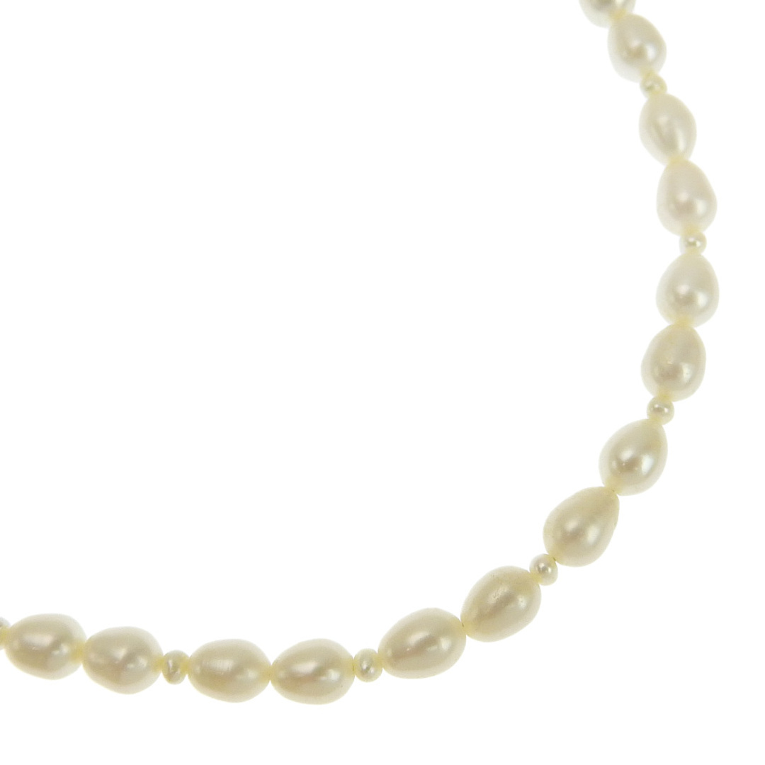 バロック＆ベビーパール5.4～5.8ｍｍ 真珠×シルバー レディース ネックレス約385cm真珠サイズ