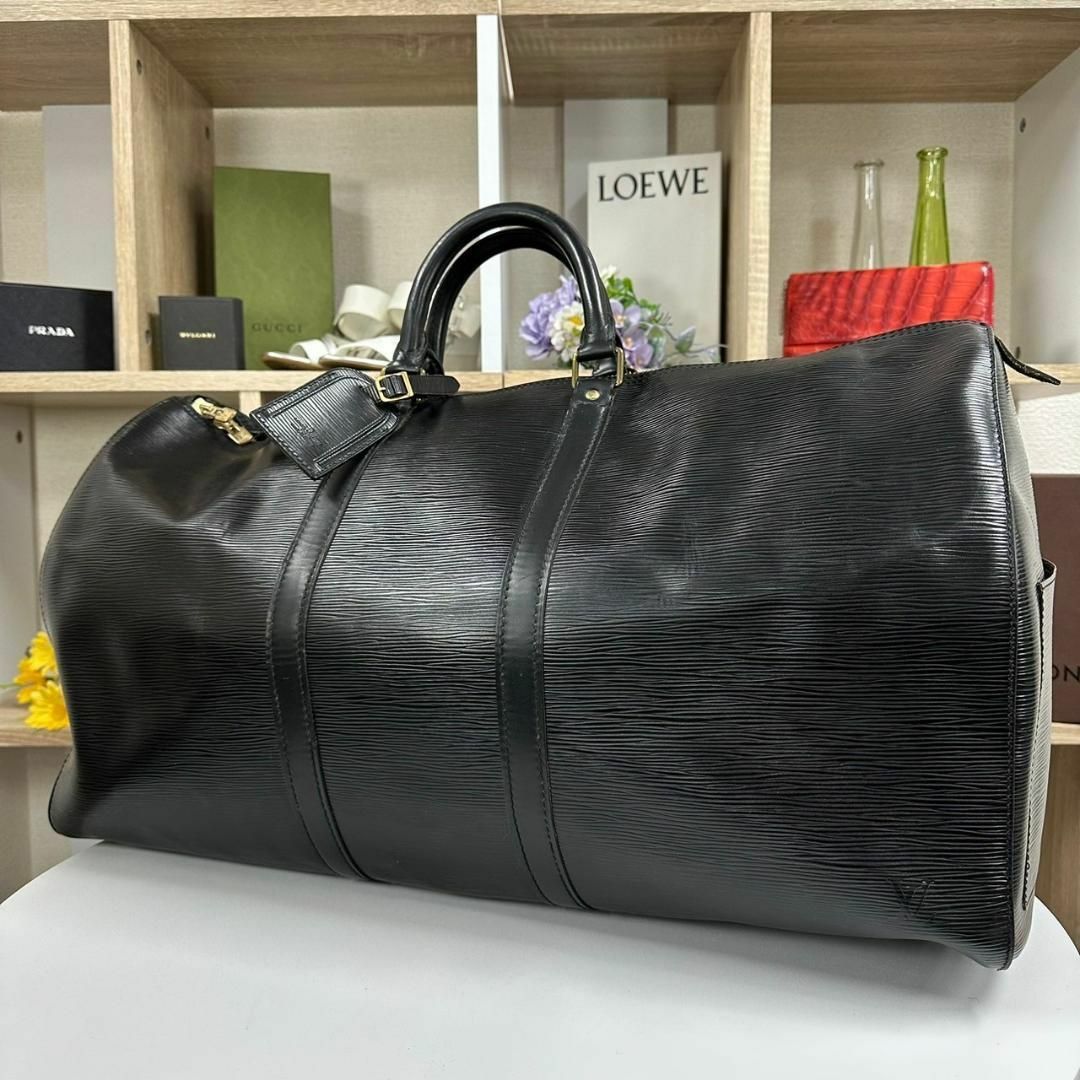 LOUIS VUITTON(ルイヴィトン)の美品 LOUIS VUITTON キーポル55 ボストンバッグ 大容量 エピ メンズのバッグ(ボストンバッグ)の商品写真