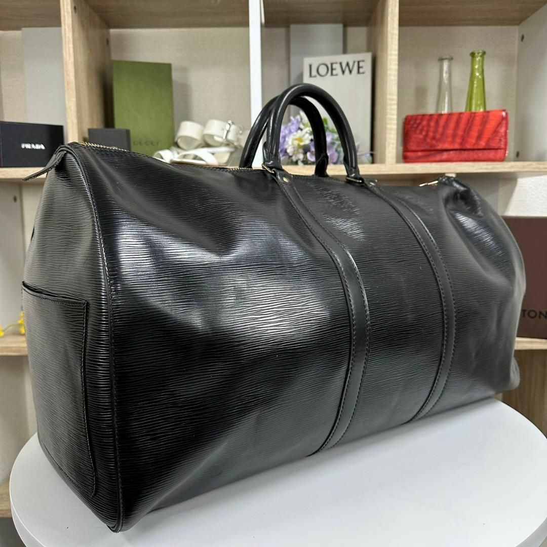 LOUIS VUITTON(ルイヴィトン)の美品 LOUIS VUITTON キーポル55 ボストンバッグ 大容量 エピ メンズのバッグ(ボストンバッグ)の商品写真