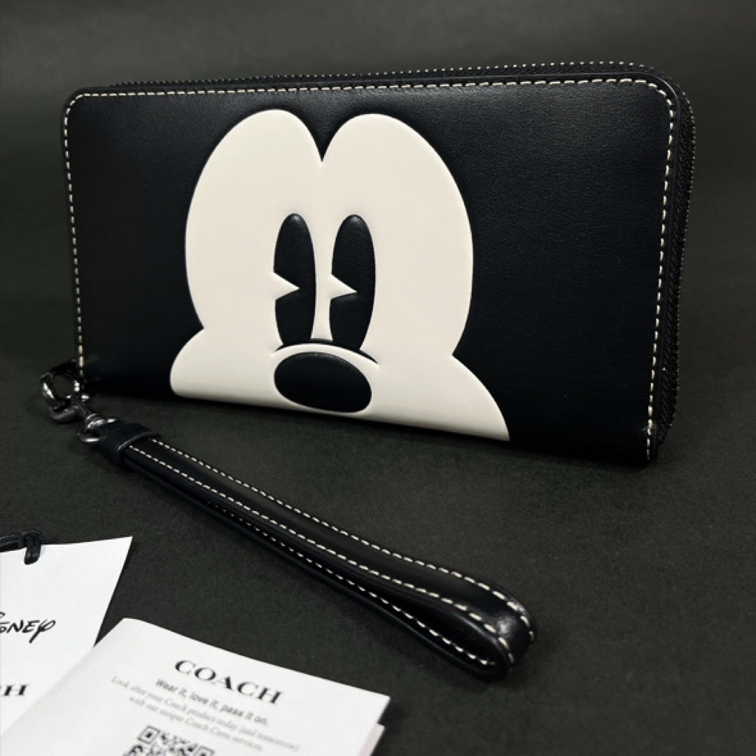 【新品未使用】COACHコーチ 長財布 ディズニー ミッキーマウス コラボ商品