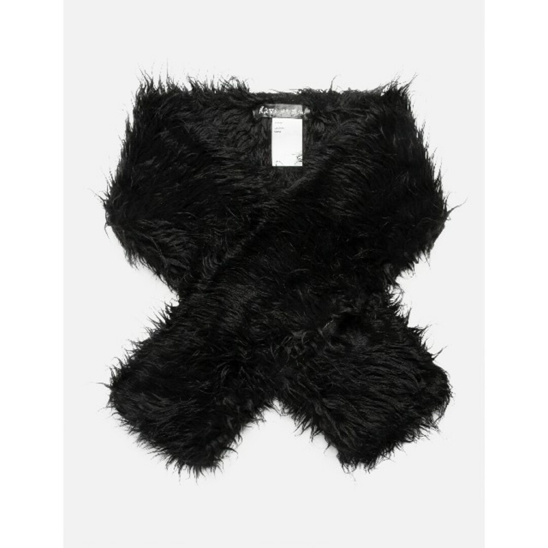 OUR LEGACY - FLOSS SCARF Black Fake Fur - sorbillomenu.com