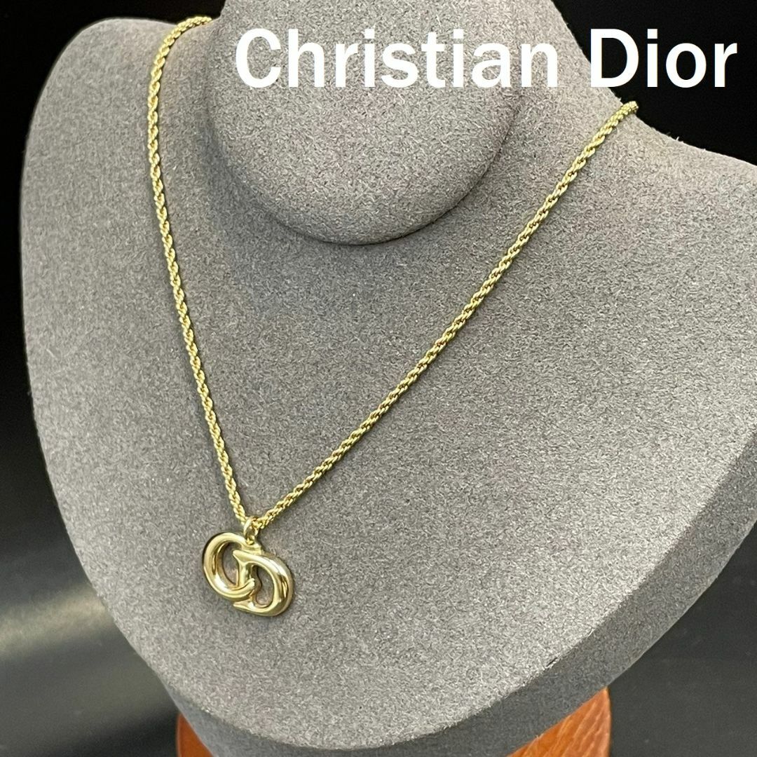 ChristianDior クリスチャンディオール　ネックレス　CDロゴ