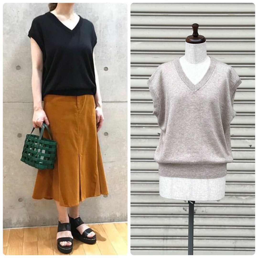 AURALEE - 23ss 2023 新品 AURALEE カシミア ベスト サイズ 0の AURALEE - 23ss 2023 新品 AURALEE カシミア ベスト サイズ 0の