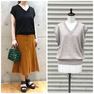 オーラリー(AURALEE)の23ss 2023 新品 AURALEE カシミア ベスト サイズ 0(ベスト/ジレ)