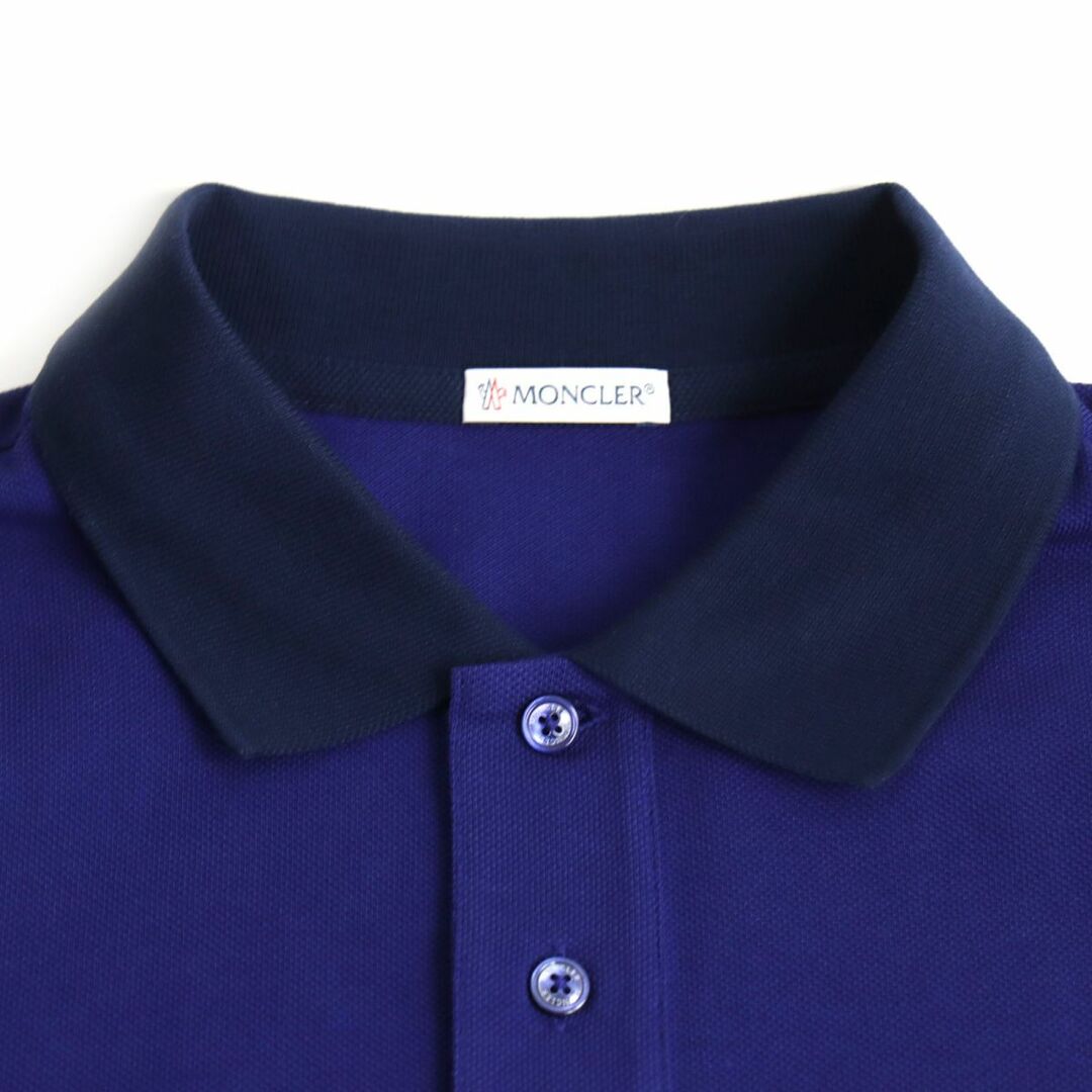 MONCLER - 美品◇MONCLER モンクレール MAGLIA POLO MANICA CORTA ロゴ