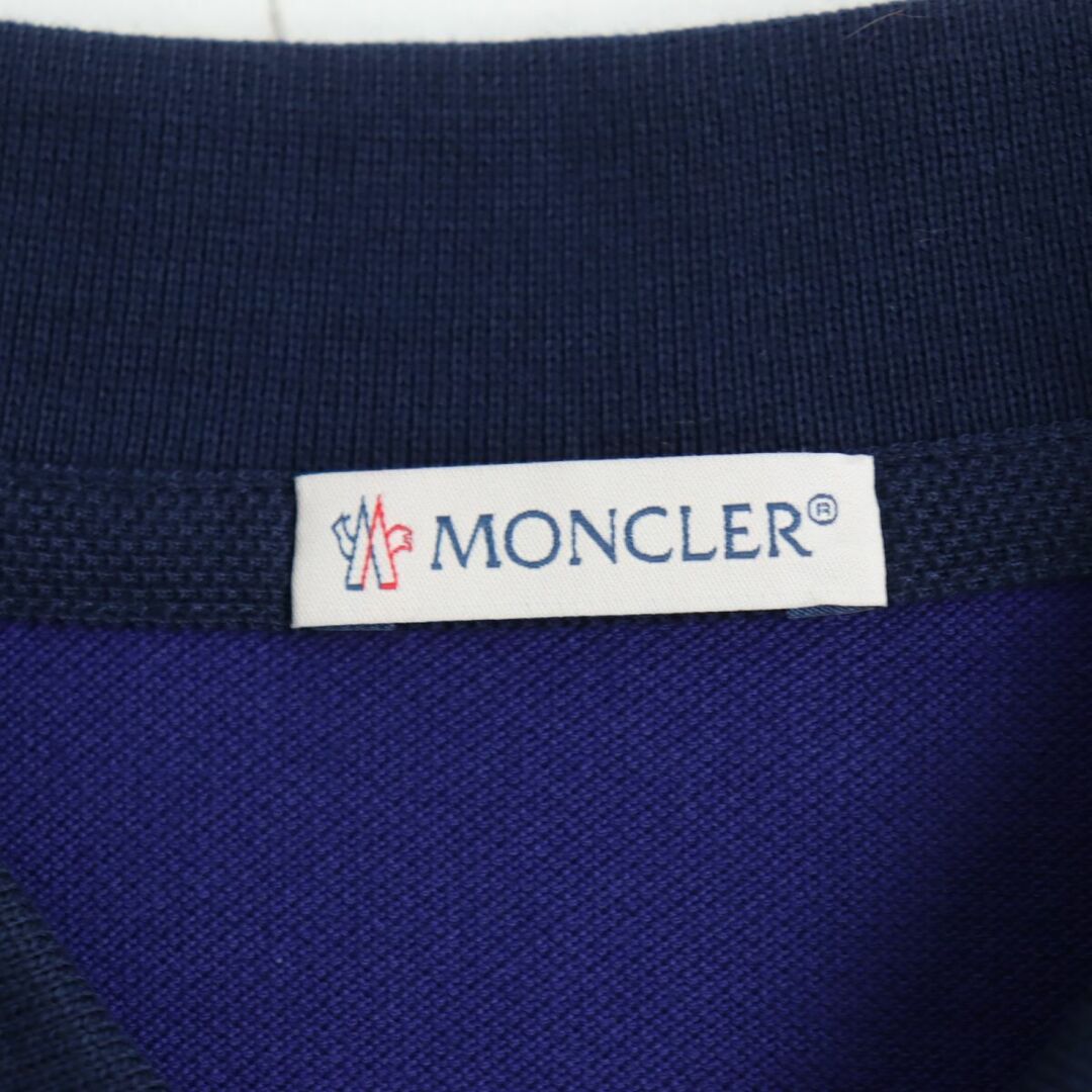 MONCLER - 美品◇MONCLER モンクレール MAGLIA POLO MANICA CORTA ロゴ