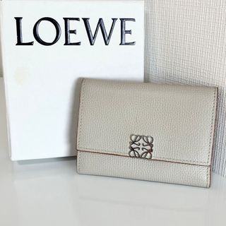 新品 Loewe ロエベ 3つ折り財布　ホワイト-f2w5