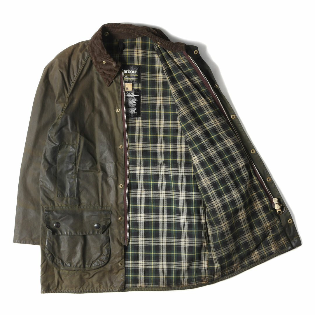 【Barbour】バブアー オイルドジャケット イングランド製 グリーン XL