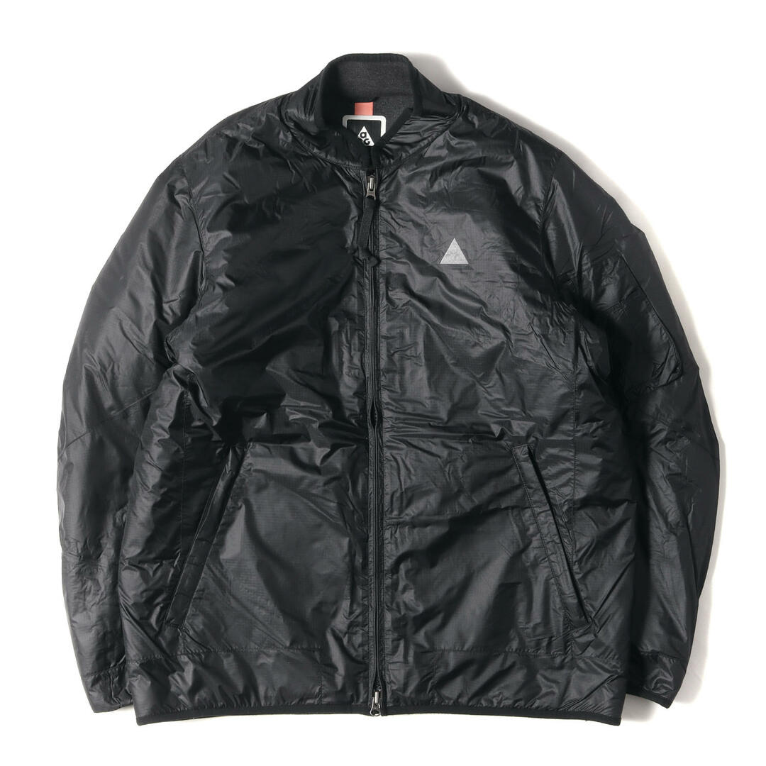 NIKE(ナイキ)のNIKE ナイキ ジャケット サイズ:L ACG 裏地テックフリース ボンバー ジャケット BOMBER JACKET 15AW ブラック 黒 アウター ブルゾン コート【メンズ】【中古】 メンズのジャケット/アウター(ミリタリージャケット)の商品写真