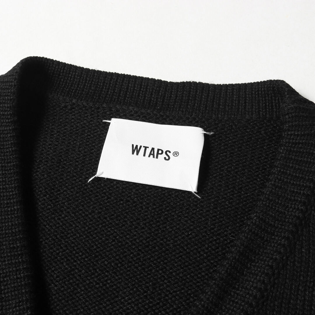 wtaps palmer Sweater black 22aw カーディガン