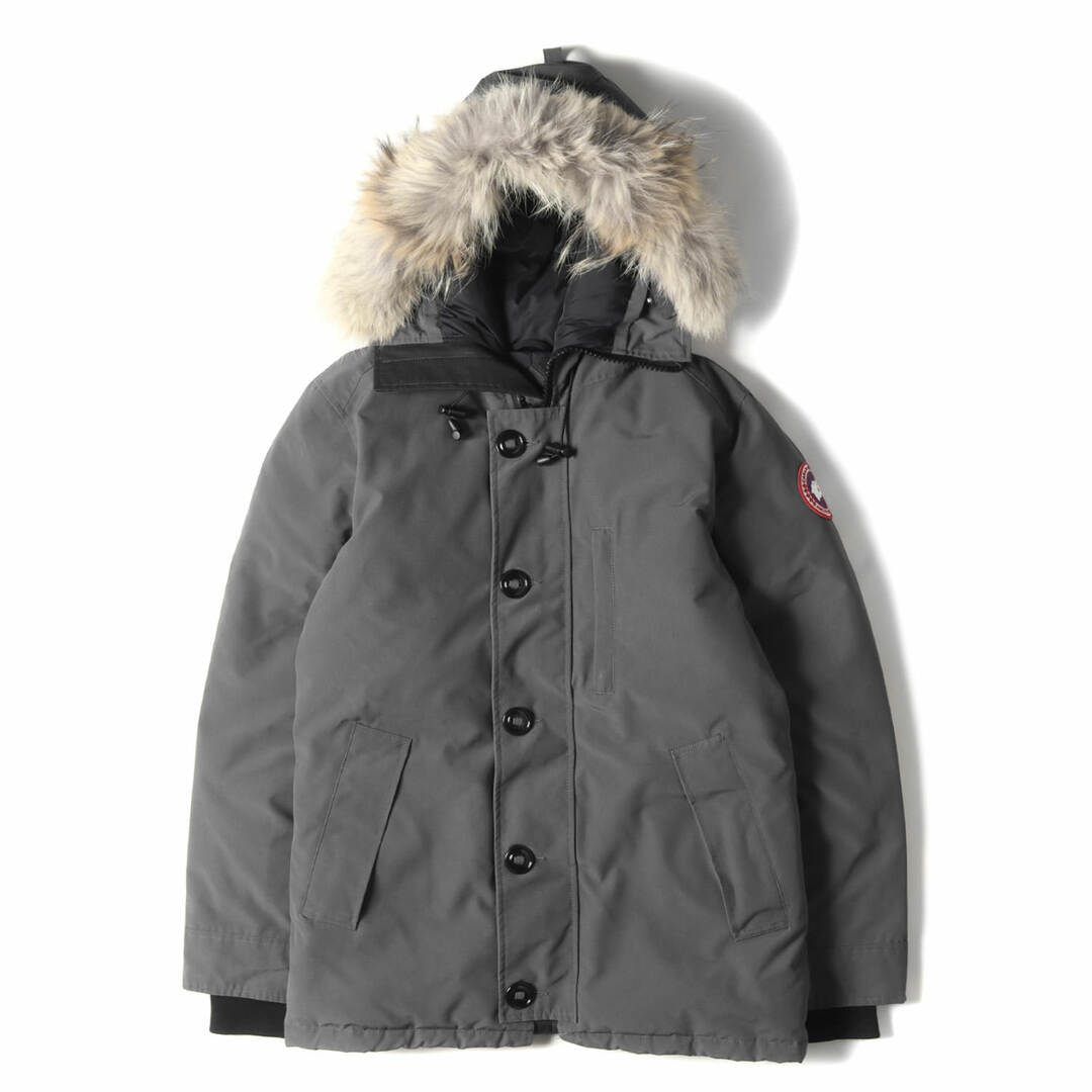 CANADA GOOSE(カナダグース)のCANADA GOOSE カナダグース ダウン ジャケット サイズ:FUSION M ファーフード ポリコットン ダウン コート CHATEAU PARKA 3426MA シャトー パーカー グレー アウター ブルゾン【メンズ】【中古】 メンズのジャケット/アウター(ダウンジャケット)の商品写真