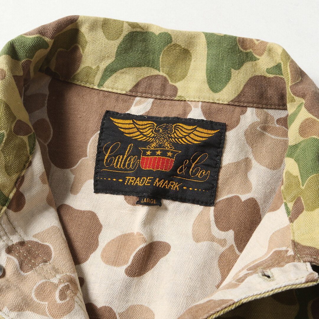 CALEE(キャリー)のCALEE キャリー ジャケット サイズ:L 19SS ダックハンターカモ ヘリンボーン ジャケット DUCK HUNTER CAMO JACKET 迷彩 アウター ブルゾン コート【メンズ】【中古】【美品】 メンズのジャケット/アウター(ミリタリージャケット)の商品写真