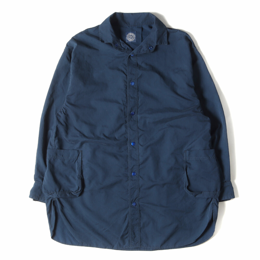 Porter Classic ポータークラシック ジャケット サイズ:1 19AW オーバーサイズ ウェザー シャツ ジャケット WEATHER SHIRT JACKET インディゴ ブルー ネイビー アウター ブルゾン コート【メンズ】