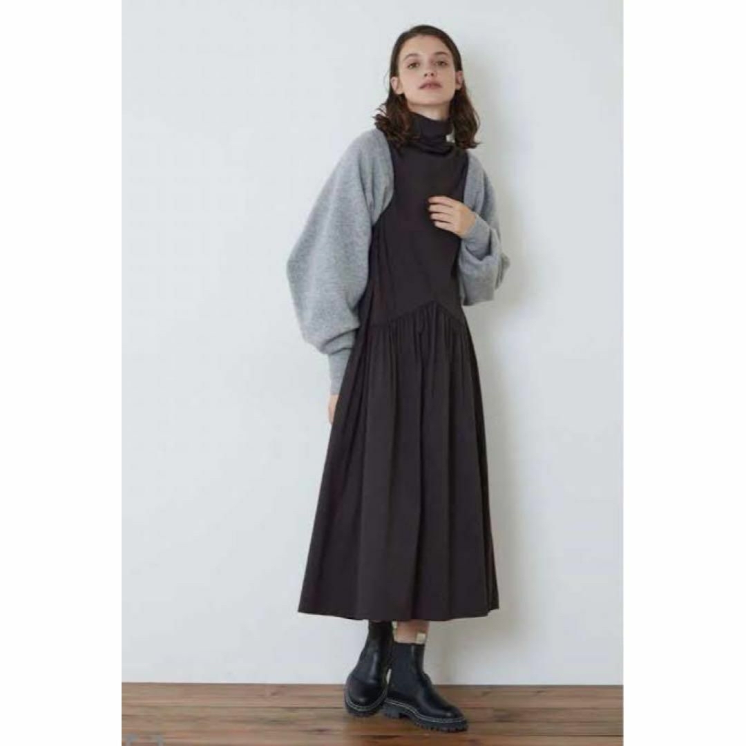 ♡美品♡ ルフィル　ウールシルクカシミヤスリーブニット　22AW グレー