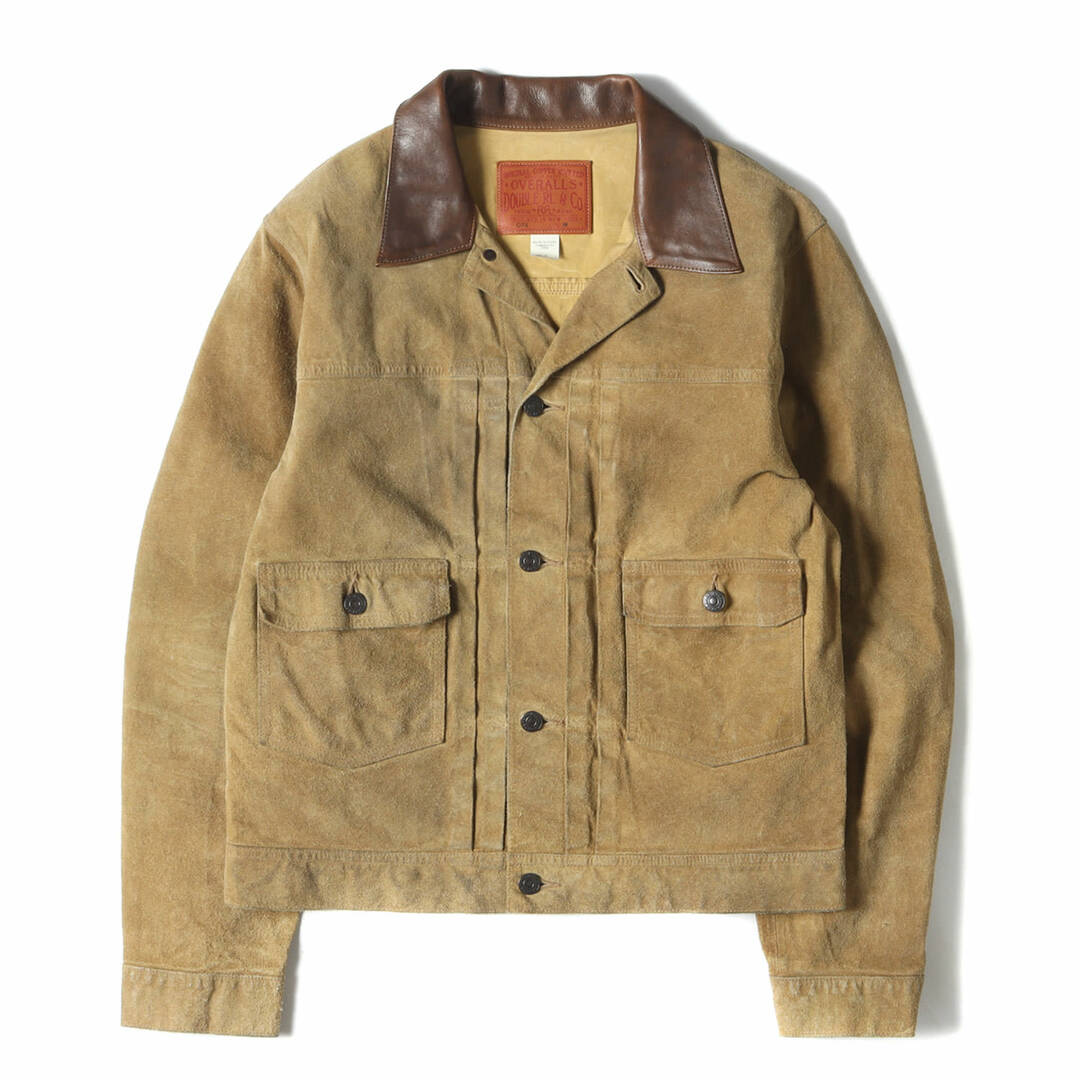 RRL ダブルアールエル ラルフローレン ジャケット サイズ:m ヴィンテージ加工 2ndタイプ スウェードレザー ジャケット タン アウター  ブルゾン【メンズ】【中古】【新品同様】 | フリマアプリ ラクマ