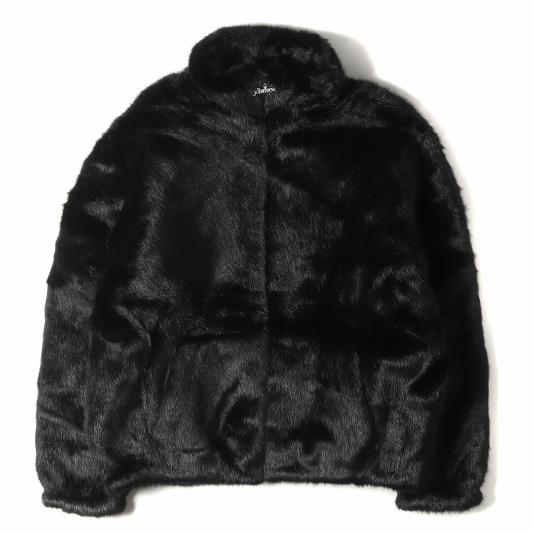 PALACE パレス ジャケット サイズ:XL 22SS フェイクファー ジップ ジャケット Faux Fur Jacket ブラック 黒 アウター ブルゾン コート【メンズ】【美品】