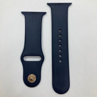 アップルウォッチ(Apple Watch)のApple純正 アップルウォッチ ラバーバンド 紺 44.45mmサイズ(その他)