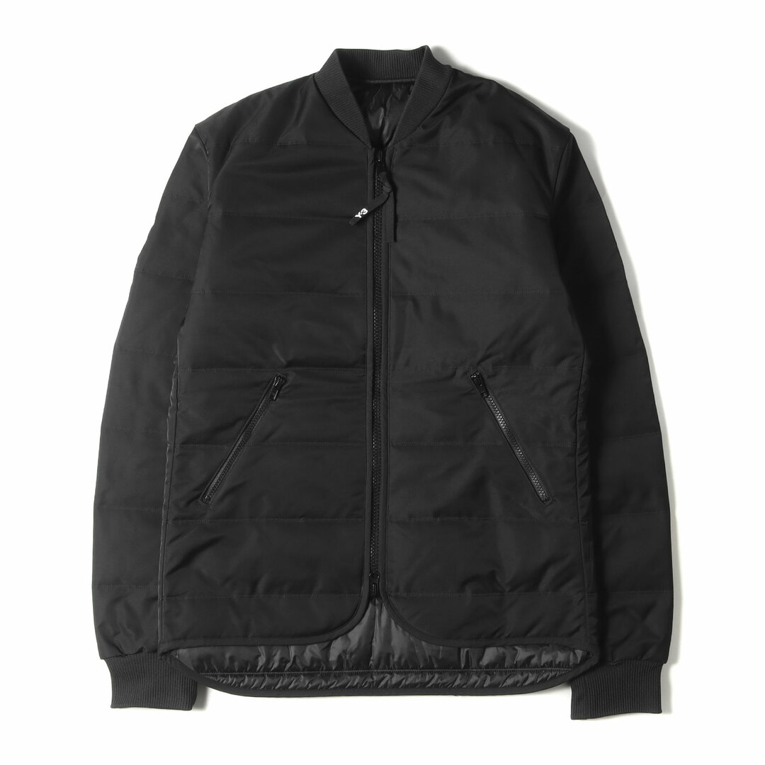 Y-3 ワイスリー ジャケット サイズ:XS 19AW バックネックロゴ ポリエステル パテッド ジャケット FJ0319 アウター ダブルジップ ブルゾン コート ブラック 黒 【メンズ】その他