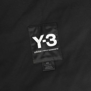 Y-3 ワイスリー ジャケット サイズ:XS 19AW バックネックロゴ ポリエステル パテッド ジャケット FJ0319 アウター ダブルジップ ブルゾン コート ブラック 黒 【メンズ】