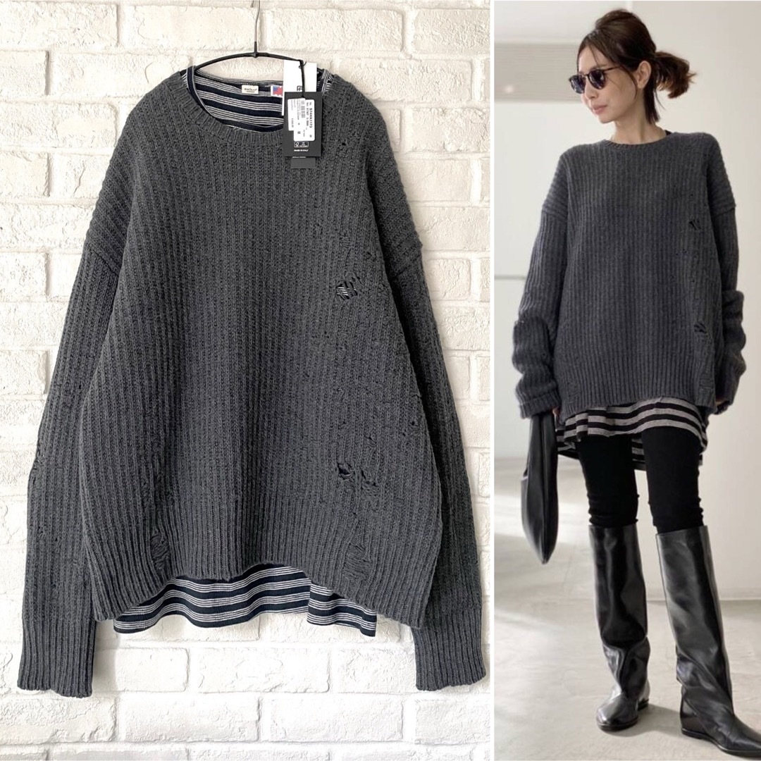 L'Appartement DEUXIEME CLASSE(アパルトモンドゥーズィエムクラス)の【DSQUARED2】Knit プルオーバー ＆ Oversize Tee レディースのトップス(ニット/セーター)の商品写真