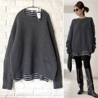 アパルトモンドゥーズィエムクラス(L'Appartement DEUXIEME CLASSE)の【DSQUARED2】Knit プルオーバー ＆ Oversize Tee(ニット/セーター)