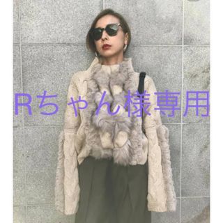 アメリヴィンテージ(Ameri VINTAGE)のAMERI BRAID FUR KNIT アメリ　ブレードファーニット(ニット/セーター)