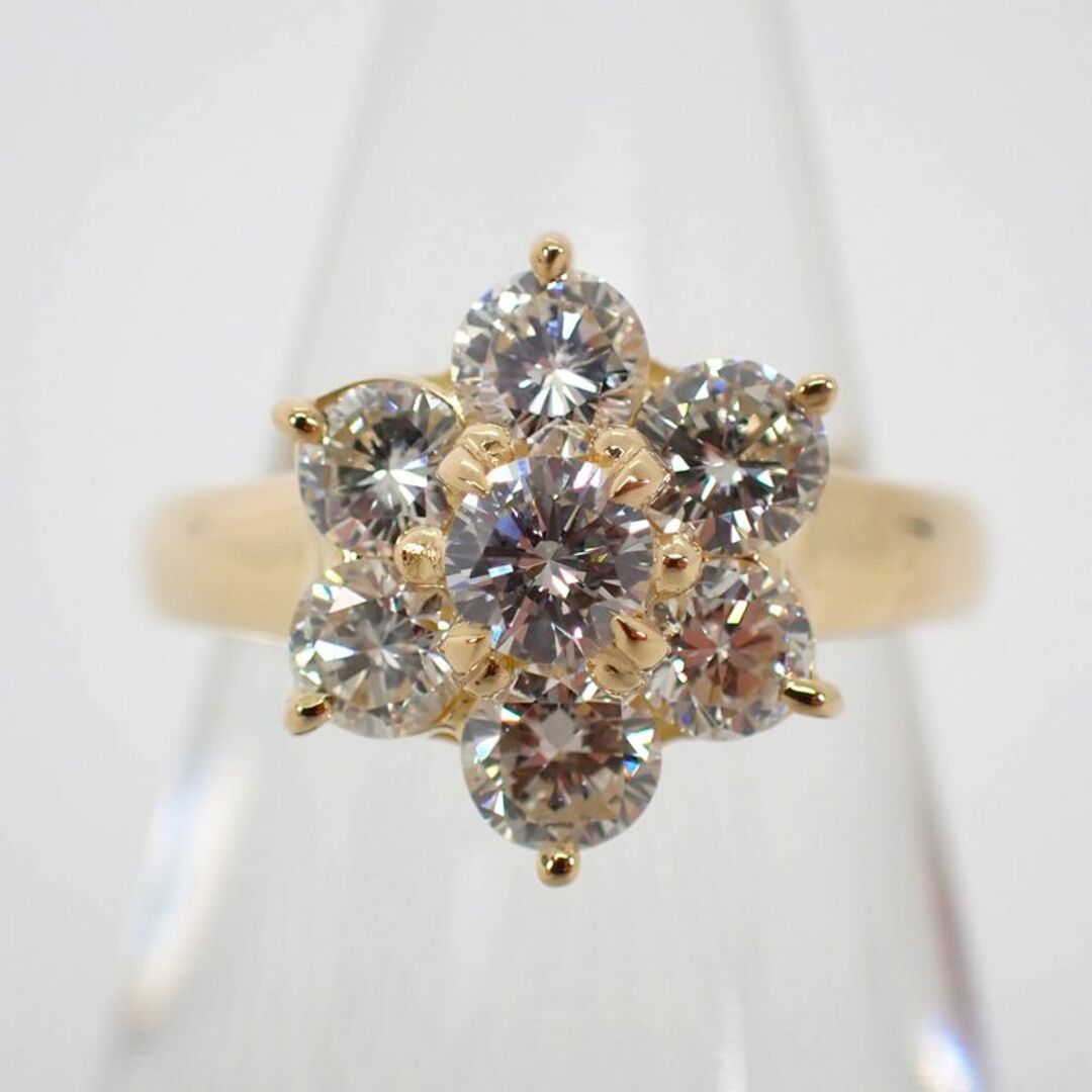 K18 ダイヤモンド/1.00ct リング 4.5号[g180-43］ レディースのアクセサリー(リング(指輪))の商品写真