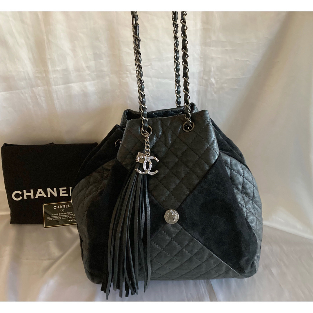 極極美品♡CHANEL シャネル　パリダラス　巾着チェーンショルダーバッグ